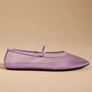 Lilac Mesh Mary Jane Ballet Flat for Women